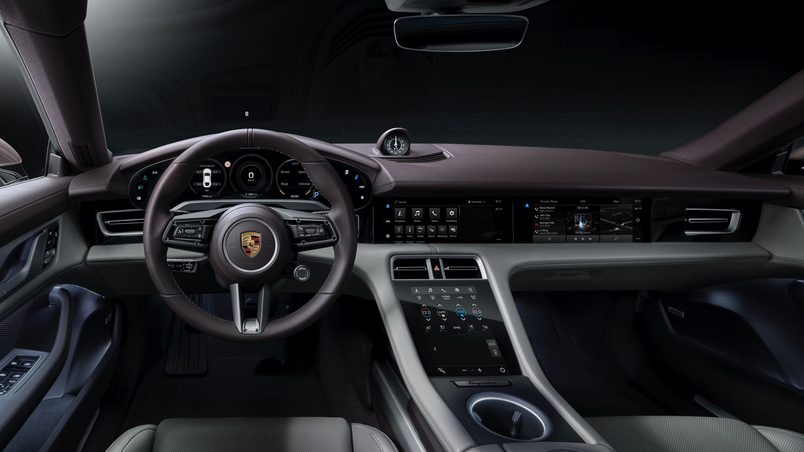 Interior del nuevo Taycan/Foto: Porsche