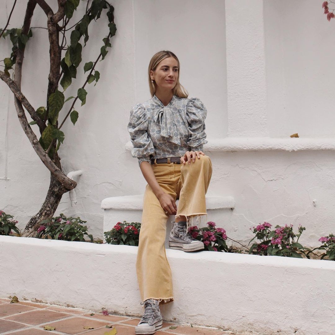 Carmen de la Puerta con blusa de Vogana