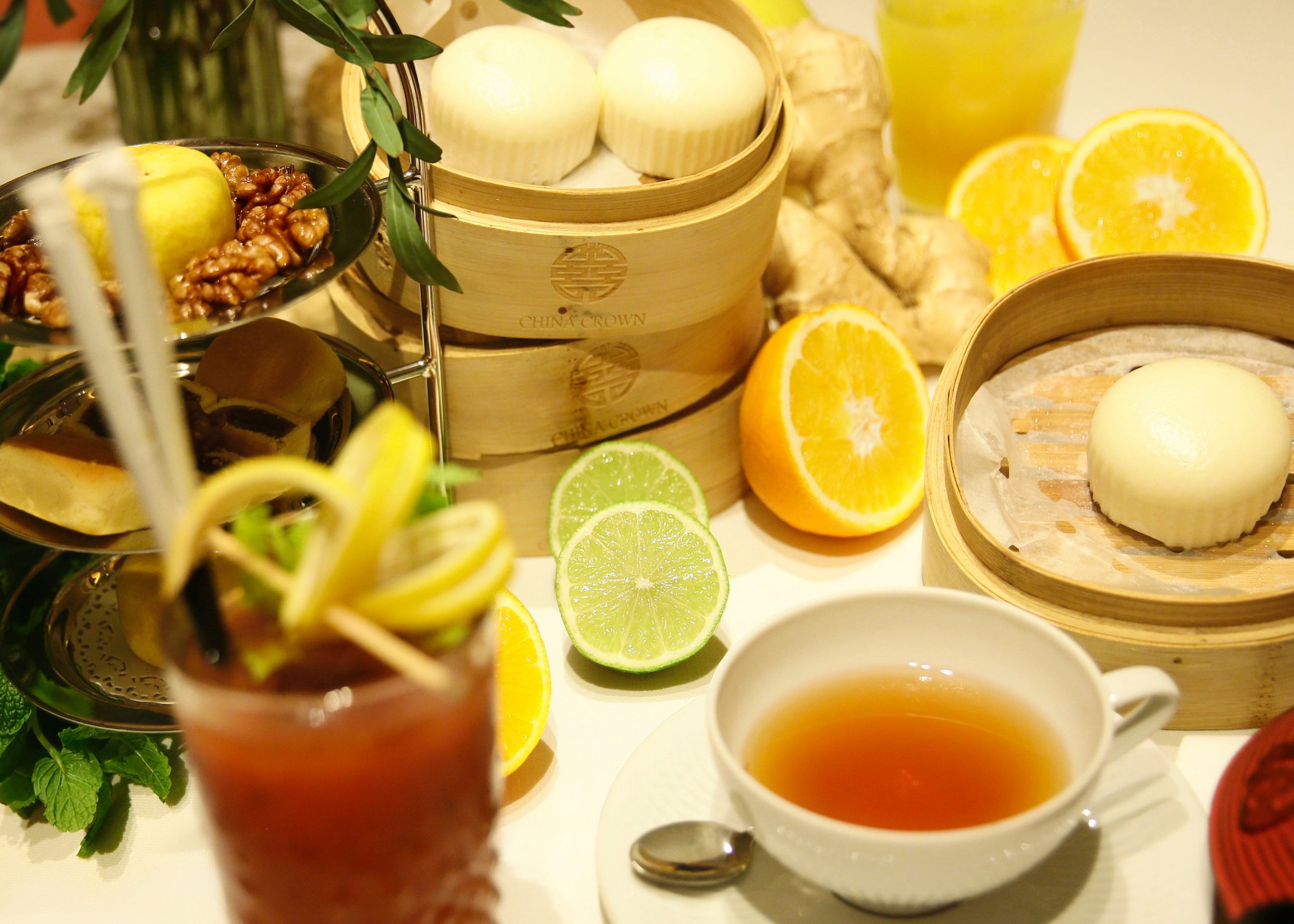 T&eacute; en el Brunch Ginseng de China Crown