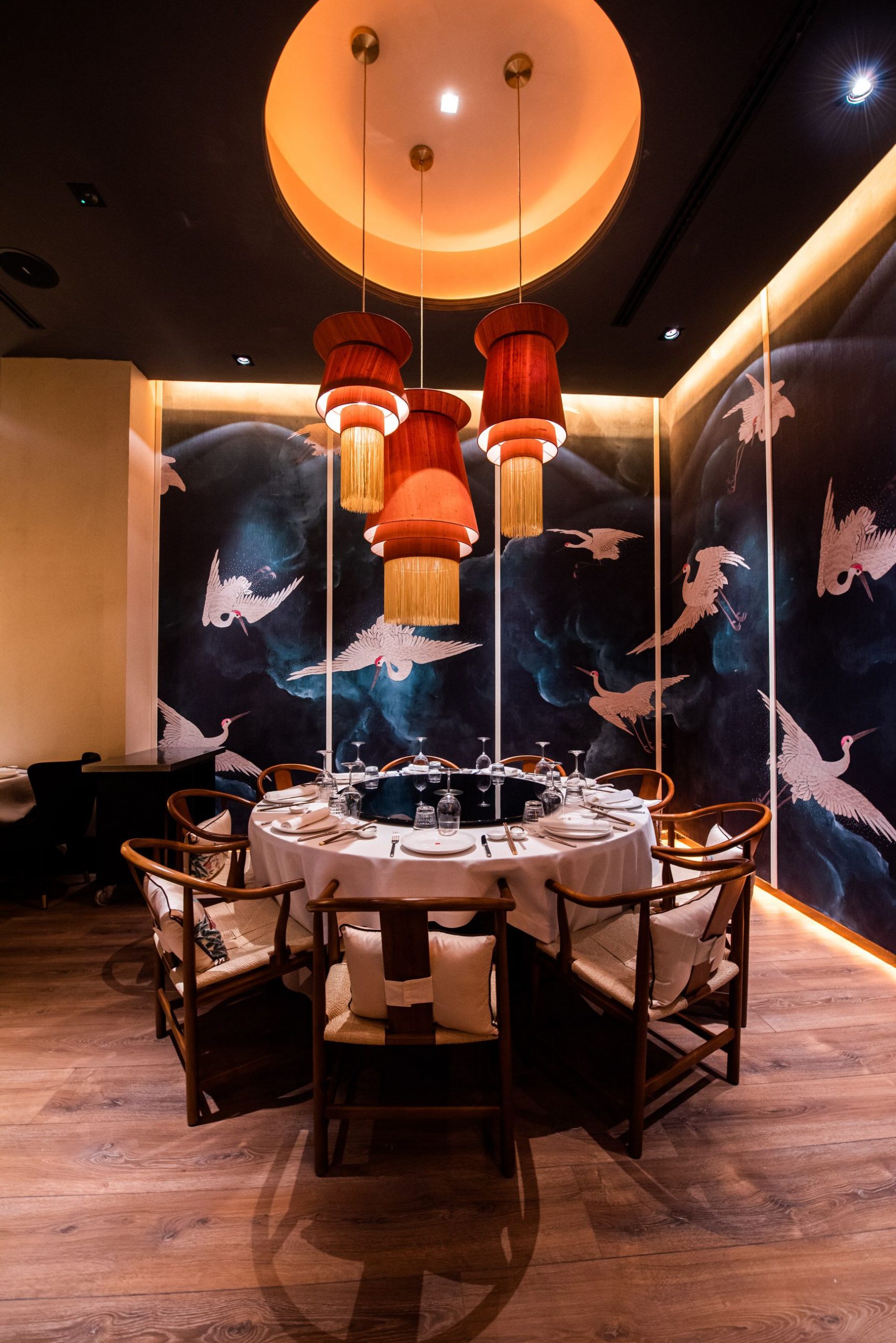 Interior del restaurante China Crown / Foto: China Crown