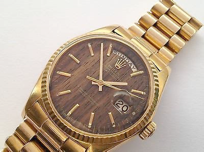 Rolex Day date Ref 1803 con esfera de madera