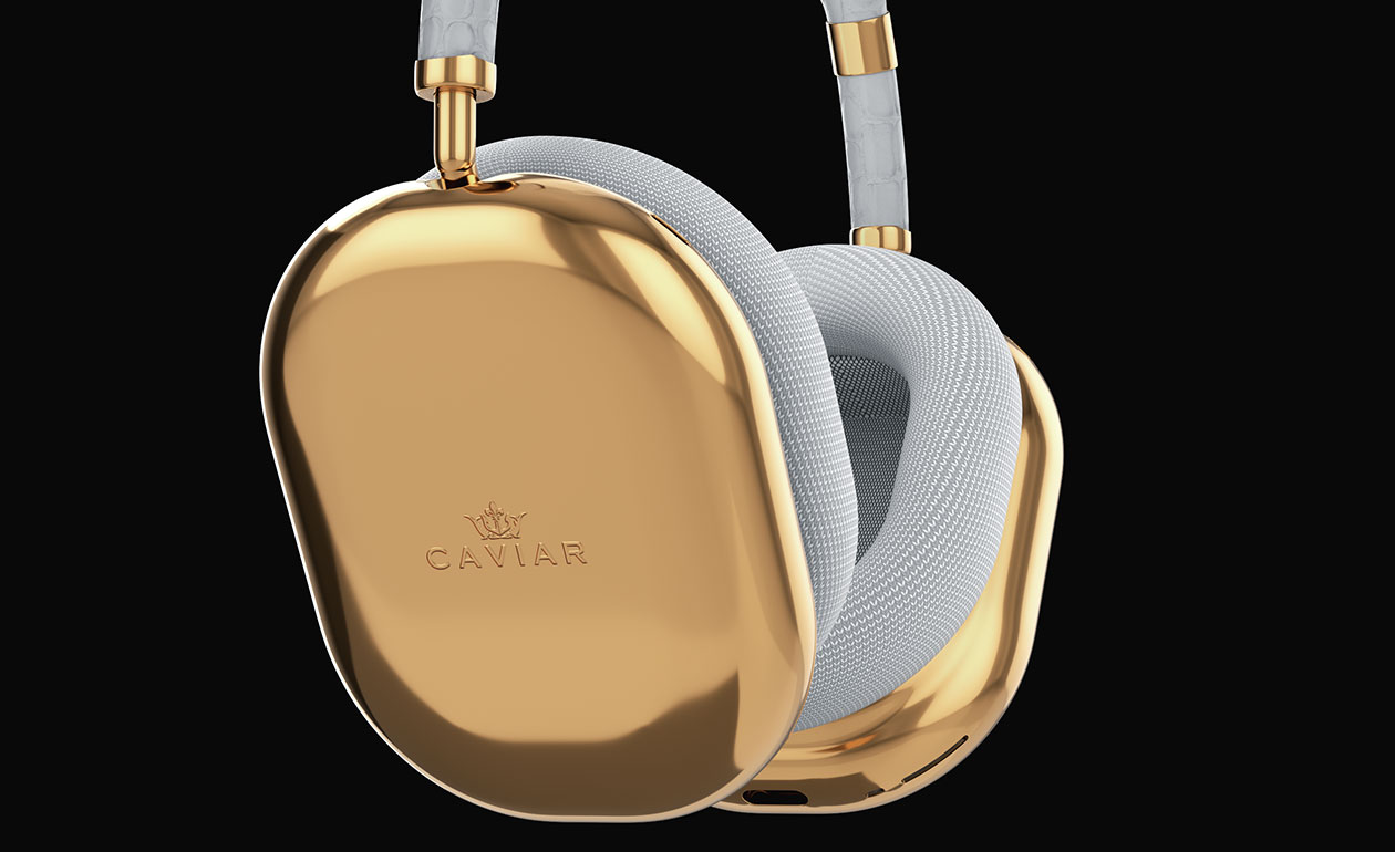 AirPods Max de Caviar bañados en oro