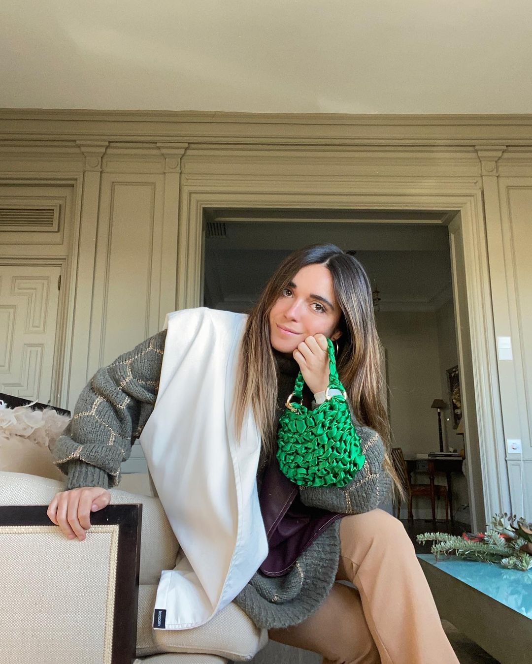 Inés con chaleco de Laagam / Foto: @ines_arroyo