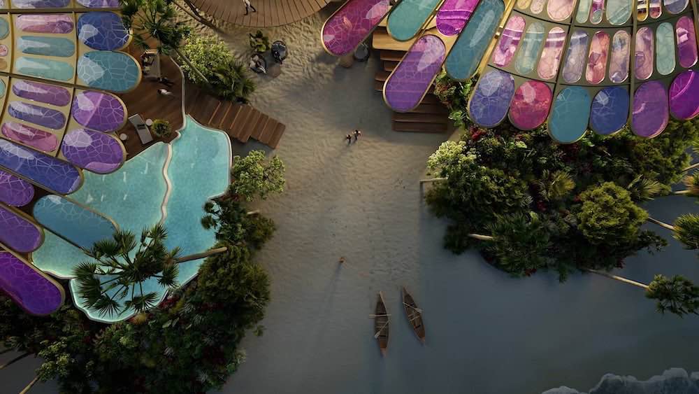 La isla delf&iacute;n en Arabia Saud&iacute;. /Foto: Fosters & Partners