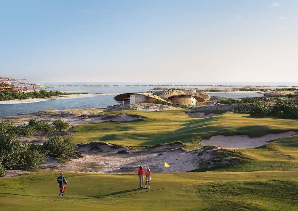 La isla delf&iacute;n en Arabia Saud&iacute;. /Foto: Fosters & Partners