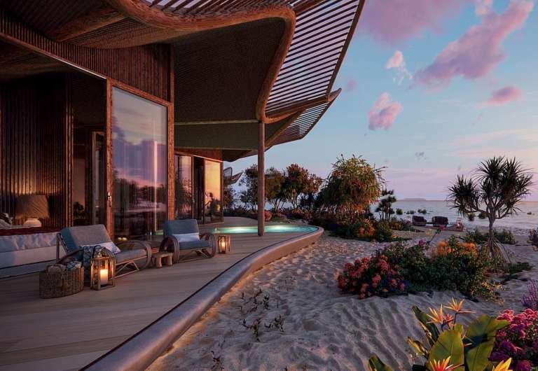 La isla delf&iacute;n en Arabia Saud&iacute;. /Foto: Fosters & Partners