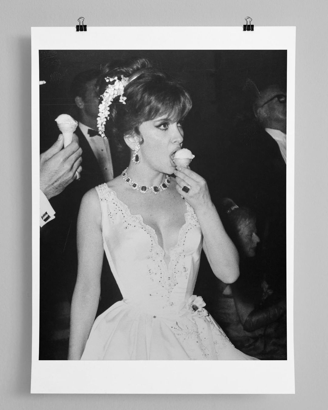 Gina Lollobrigida con joyas de Bvlgari. Foto: @bvlgari