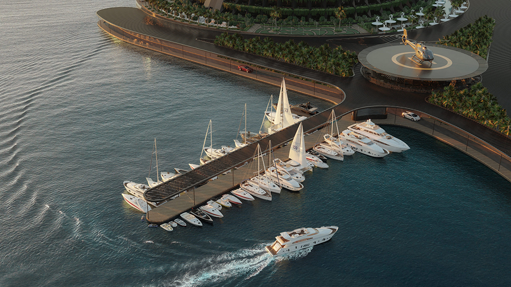Eco-hotel flotante