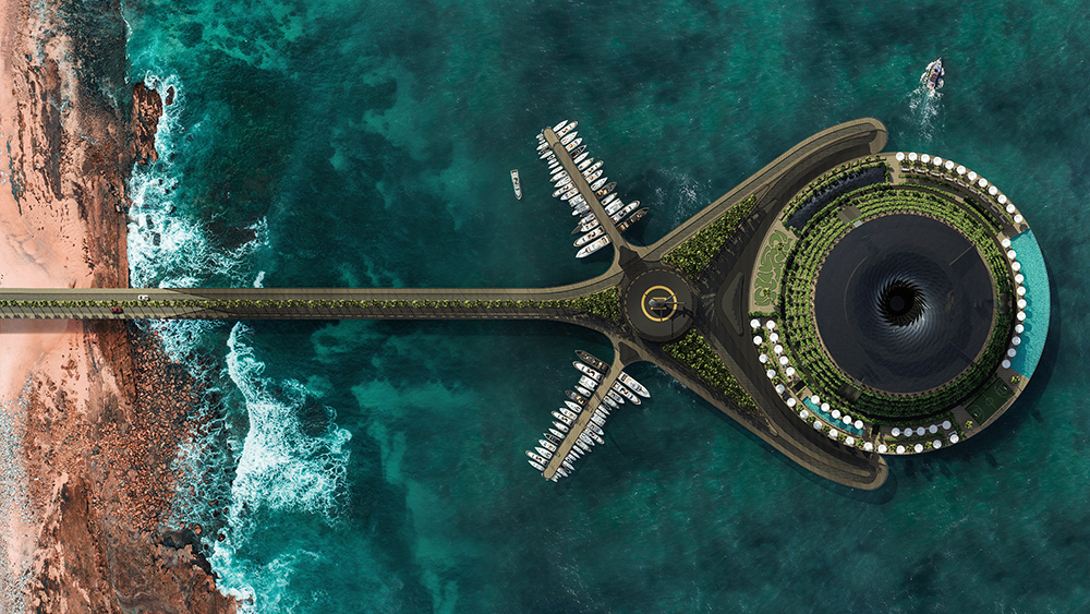 Eco-hotel flotante
