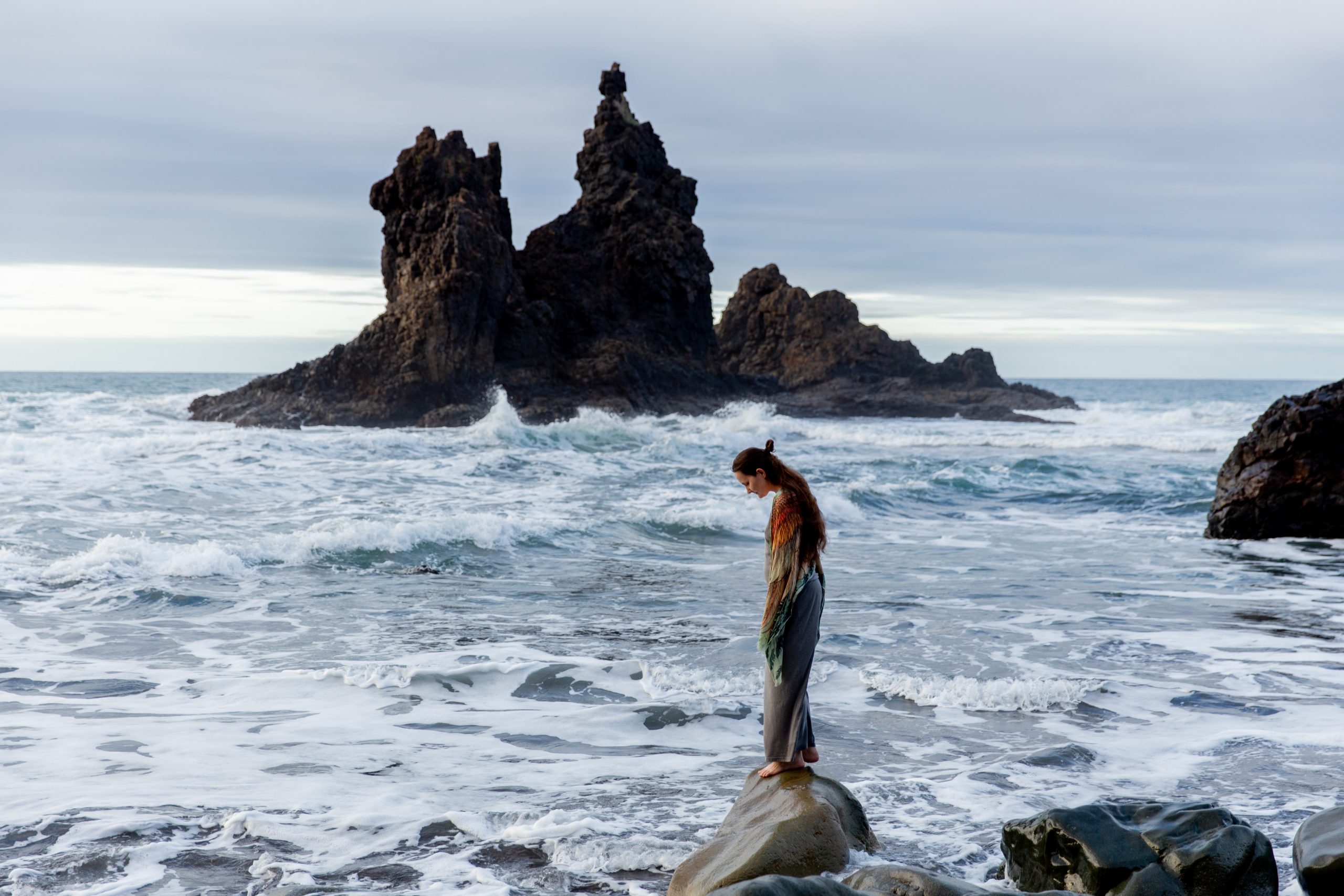 Chica en el oceano