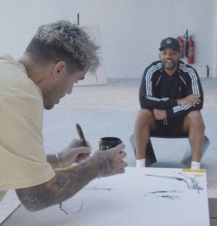 Pintando a Will Smith / Foto: Mr Dripping