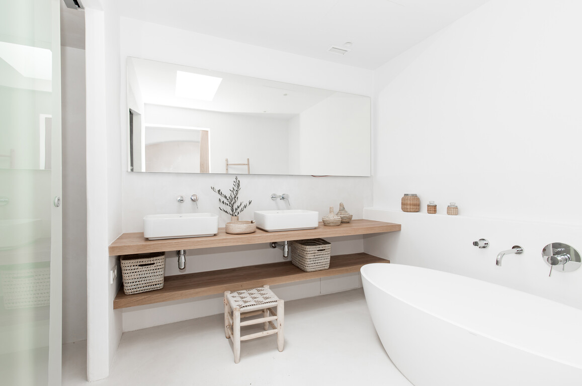 Baño del hotel Fontenille / Foto: Relais & Chateaux