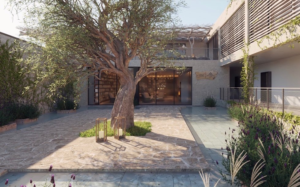 Patio del hotel / Foto: Six Senses