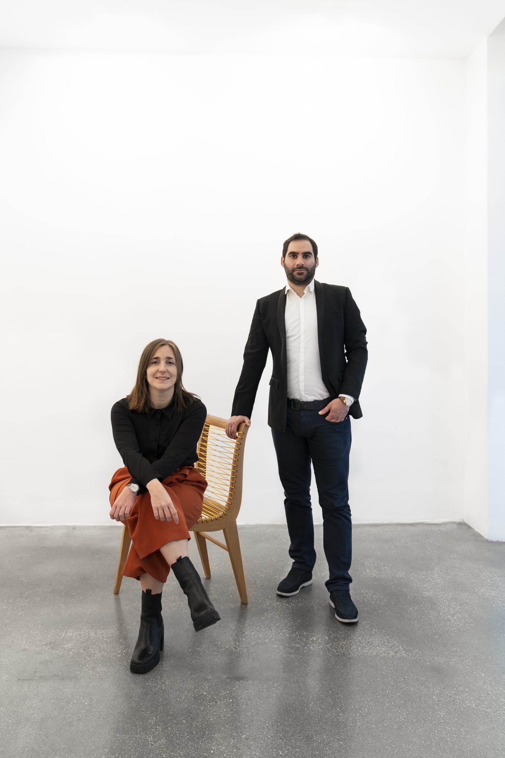 Mar&iacute;a Gracia de Pedro y Badr El Jundi / Foto: Galer&iacute;a Badr El Jundi