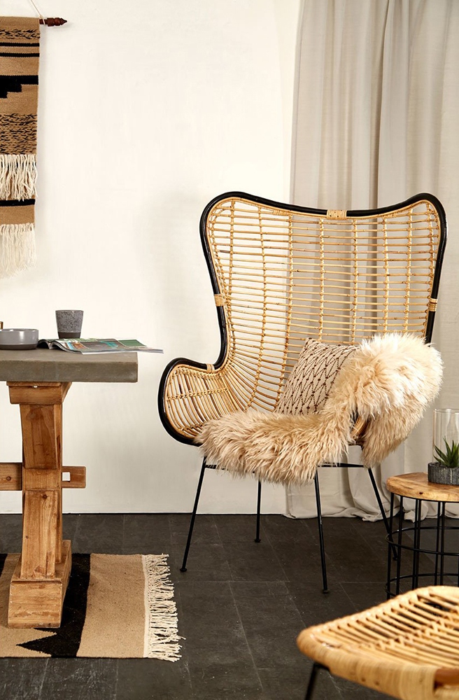 Silla de rat&aacute;n/ Foto: House of Flora