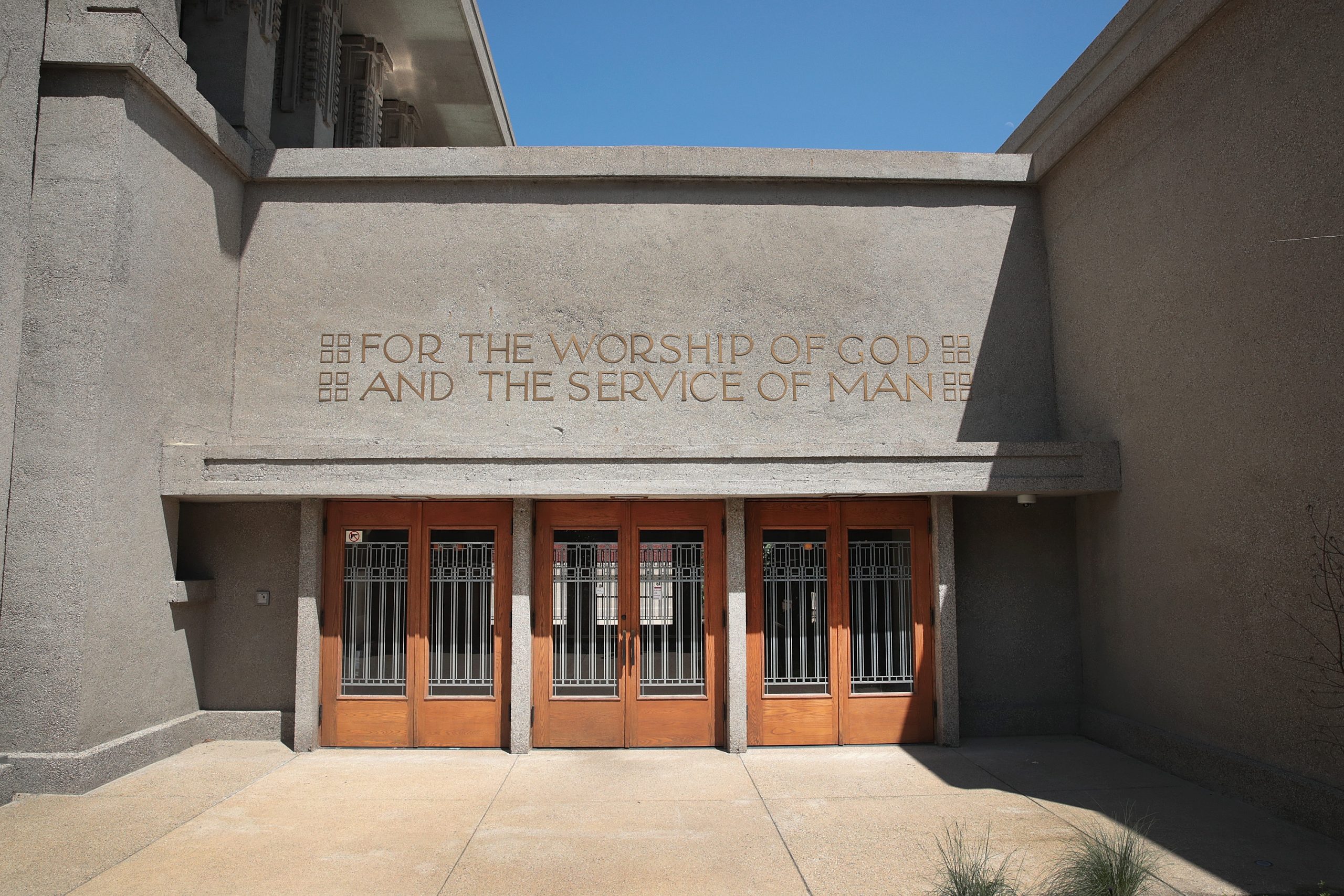 Una de las entradas de Unity Temple / Foto: Getty Images