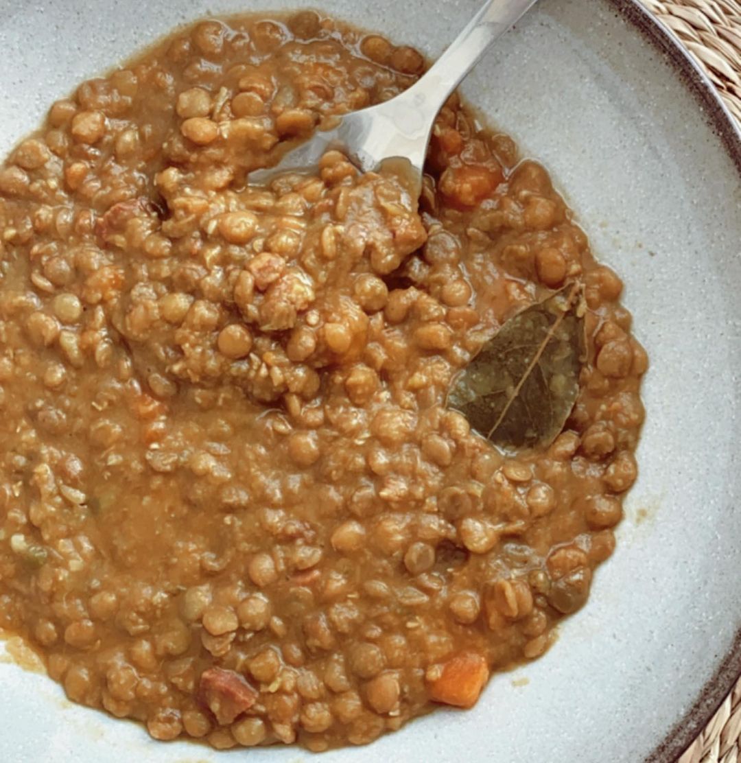 Plato de lentejas