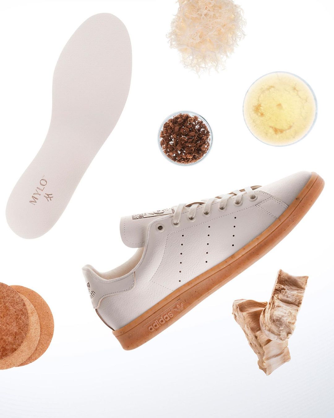 Stan Smith de Adidas hechas con cuero de hongos