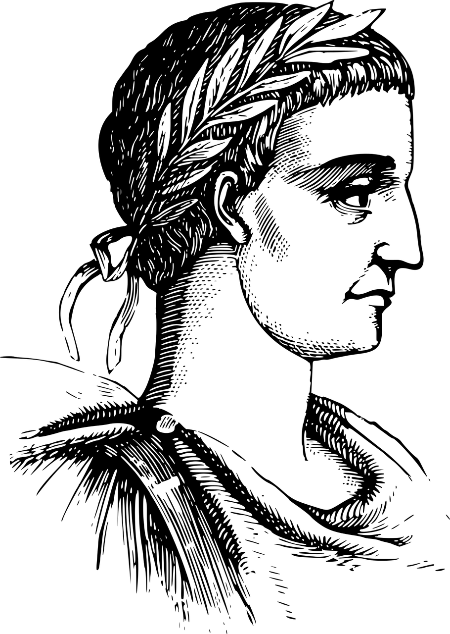 Dibujo del emperador Augusto
