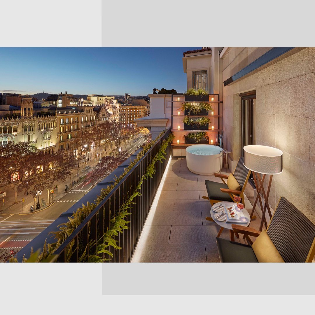 Terraza de una de las habitaciones / Foto: Mandarin Oriental Barcelona