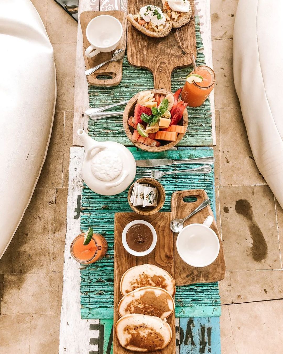El desayuno / Foto: @lecabanebali