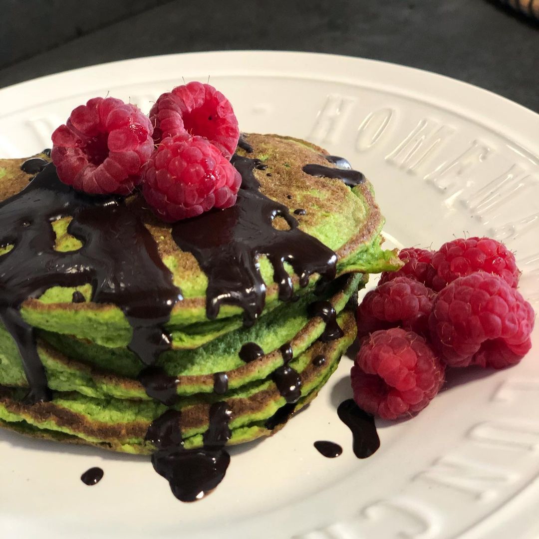 Tortitas de plátano y espinacas