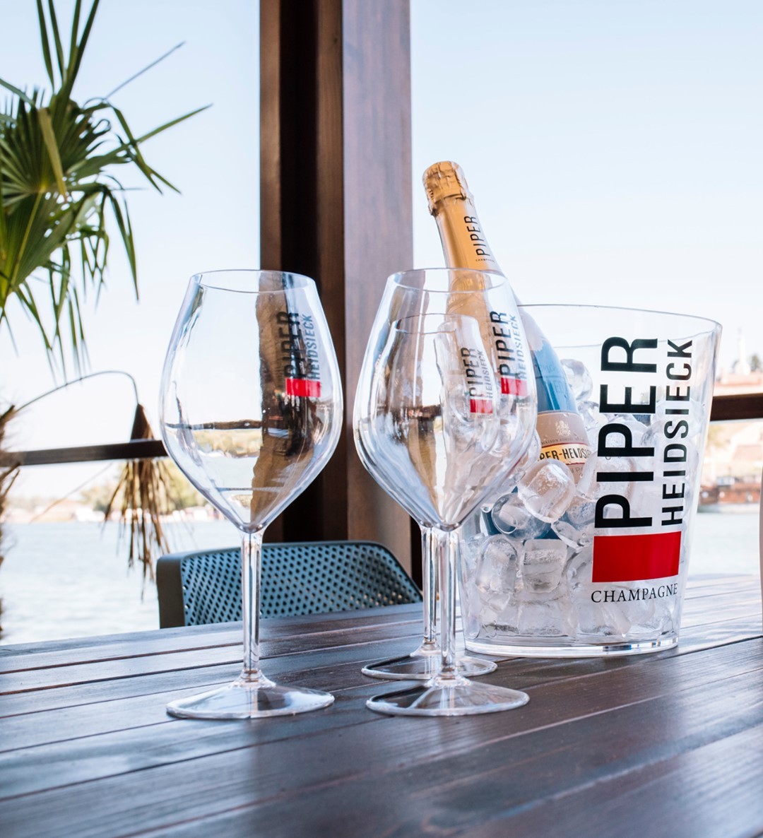 Botella de champán de Piper-Heidsieck