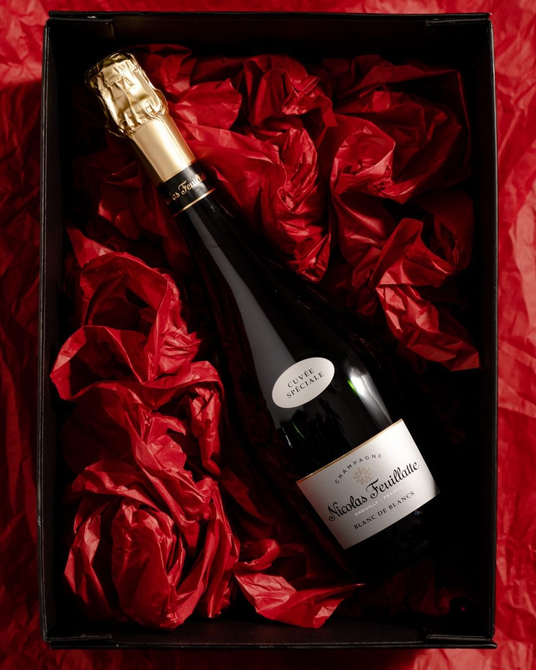 Botella de champán de Nicolas Feuillatte./Foto: @nicolasfeuillatte