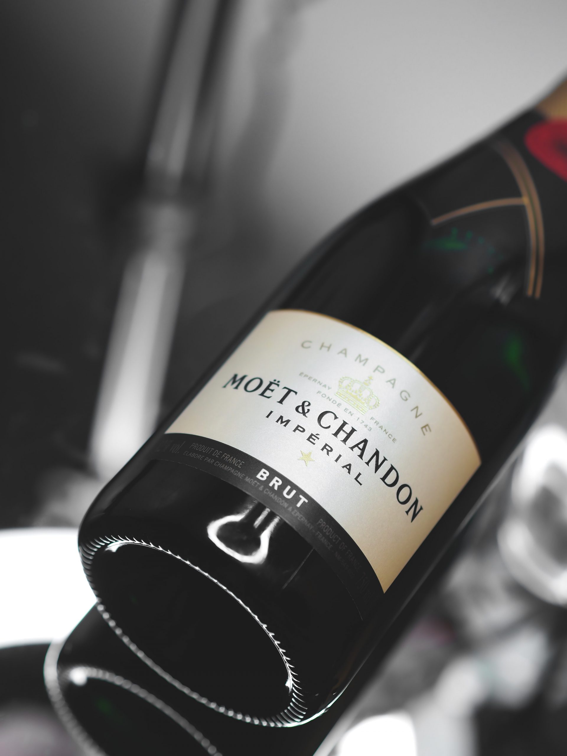 Botella de champán de Moet et Chandon