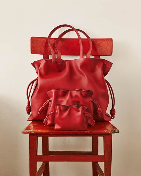 Los tres modelos del bolso Flamenco / Foto: Loewe