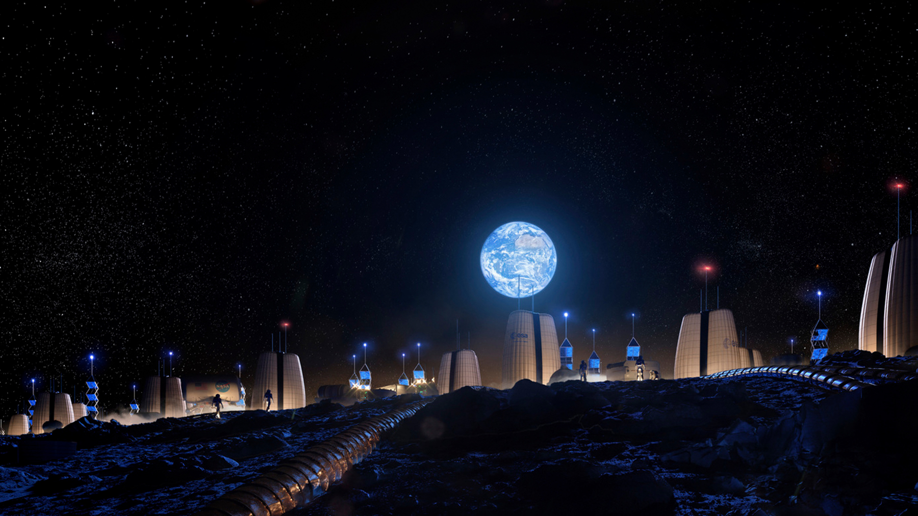Moon Village. /Foto: SOM