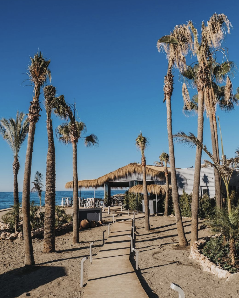 La entrada al chiringuito / Foto: La Milla Marbella