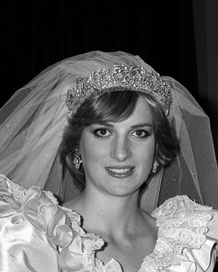 Lady Di el día de su boda. /Foto: Instagram @lady.diana.remembered