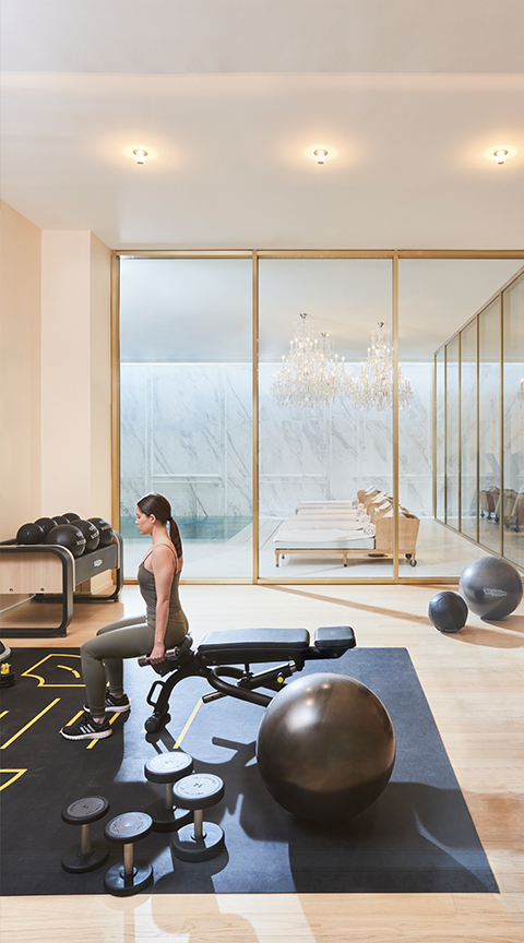 Sala del gimnasio TBC en Mandarin Oriental Ritz. /Foto: Mandarin Oriental Ritz