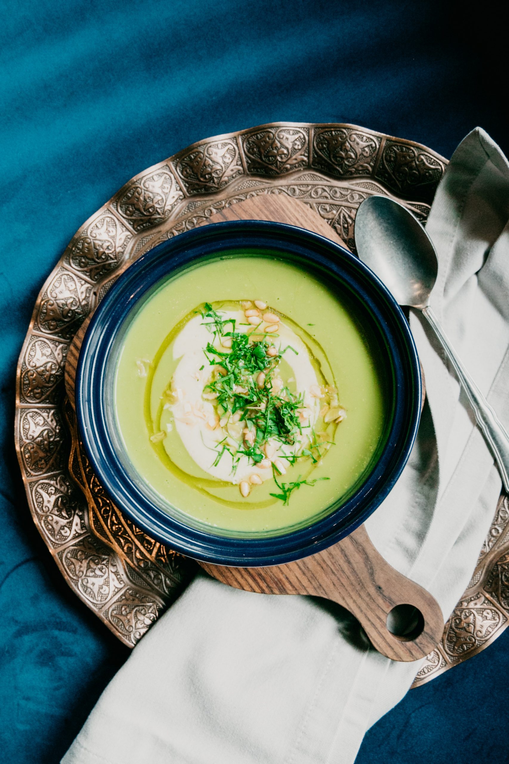 Crema de puerros productos de temporada