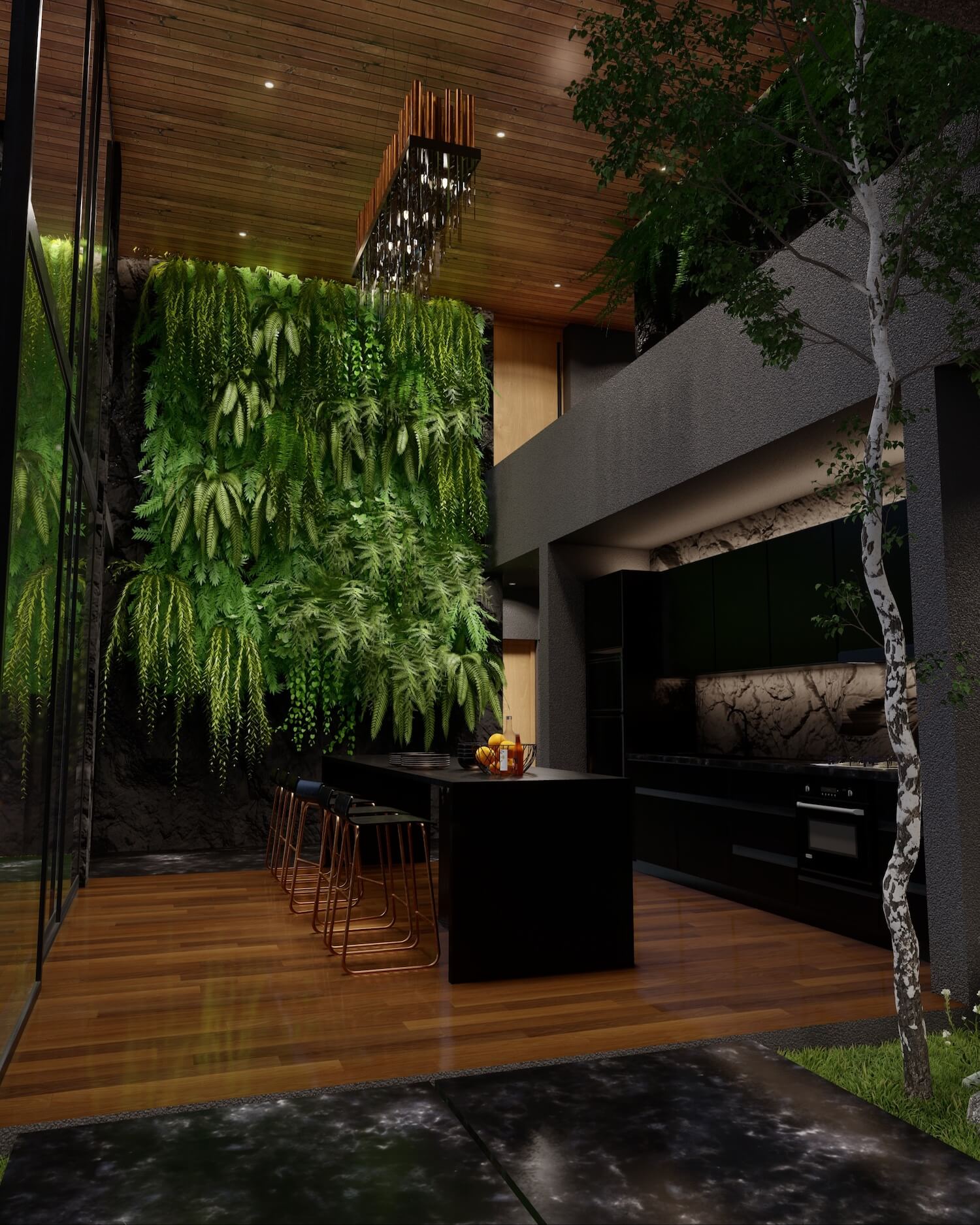 La magnífica cocina de la 'Shadow House'