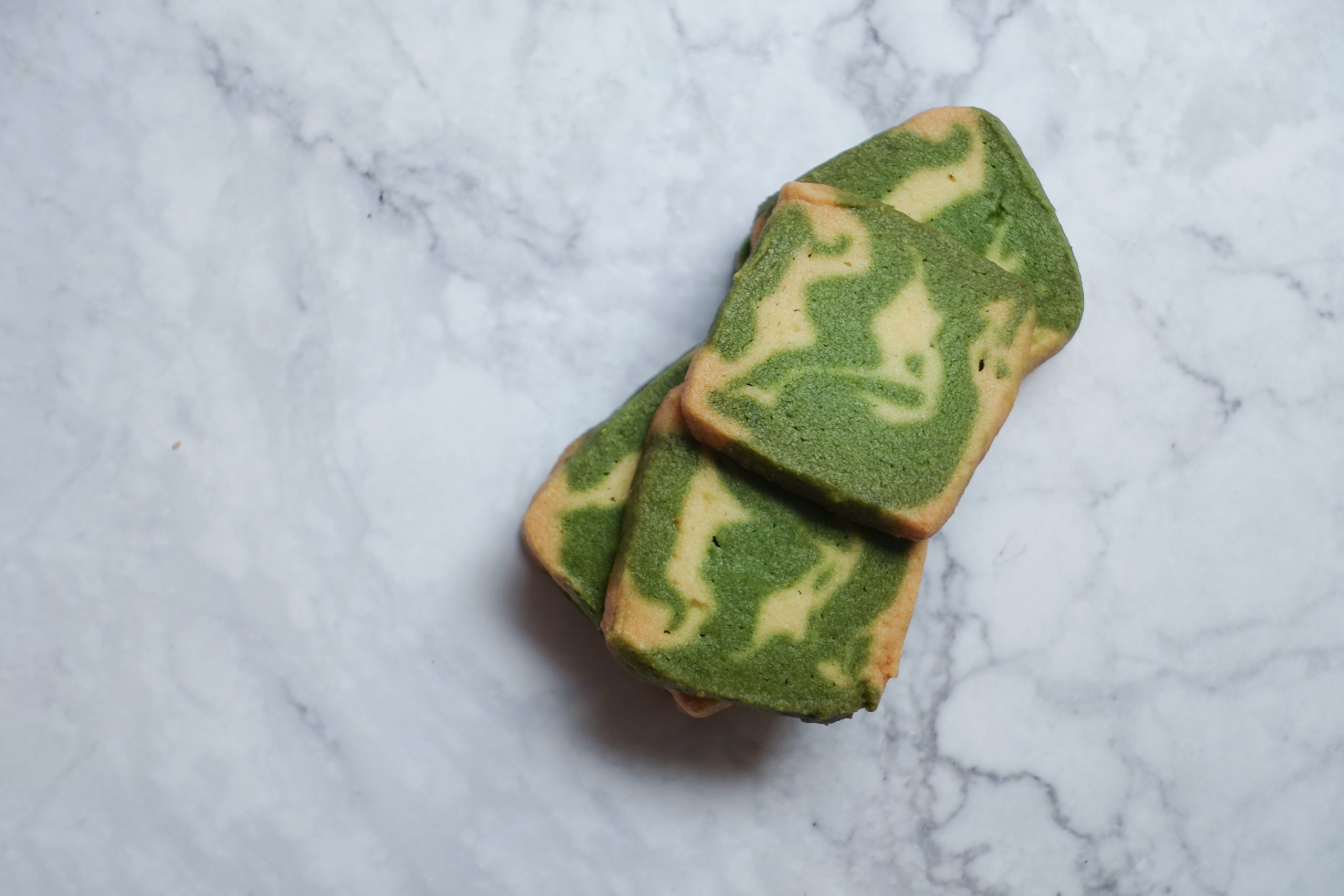 Bizcochos de t&eacute; matcha