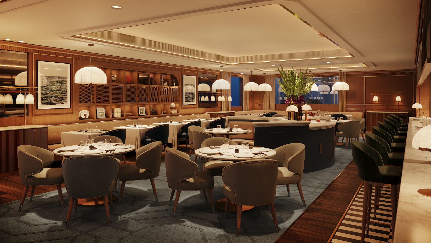 El restaurante Am&oacute;s / Foto: Villamagna Rosewood