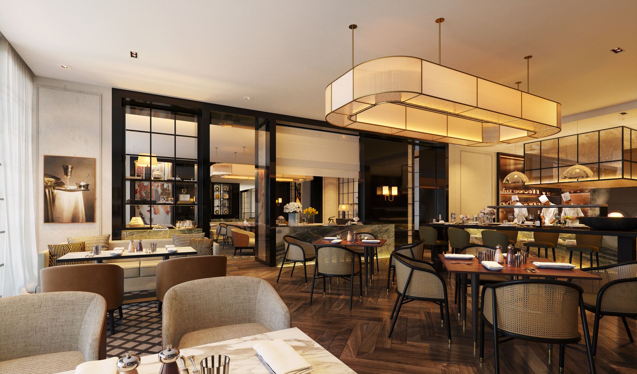 Uno de los restaurantes del hotel / Foto: Rosewood Villamagna