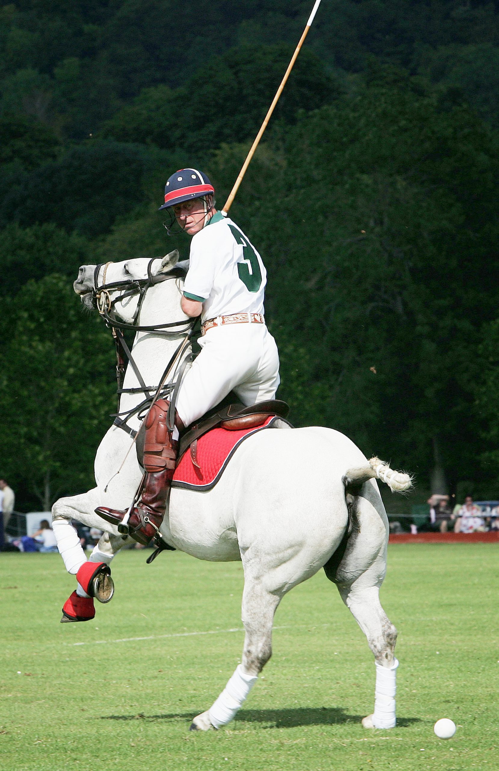 El pr&iacute;ncipe Carlos jugando al polo