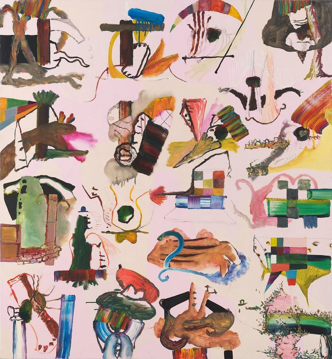 'Untitled (twenty on two pinks and yellow)' de Fiona Rae