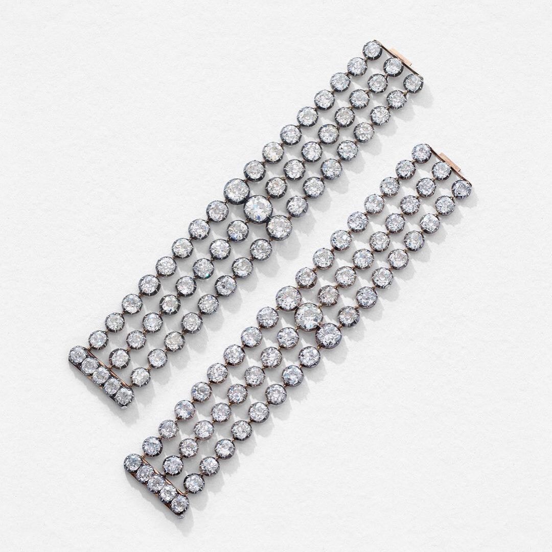 Pulseras de diamantes de Mar&iacute;a Antonieta