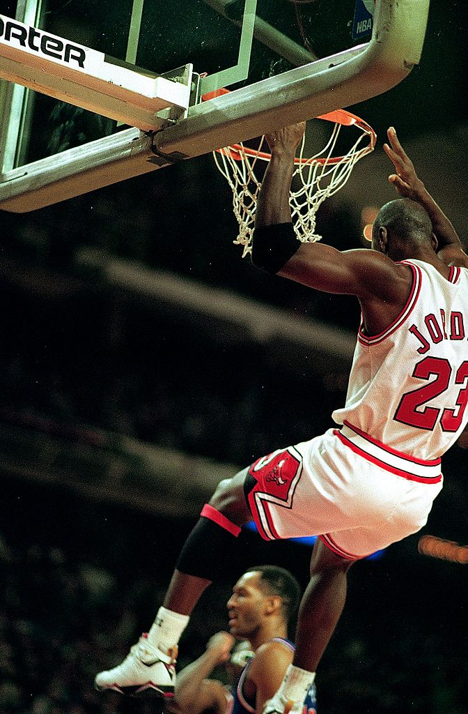 Michael Jordan jugando con los Chicago Bulls