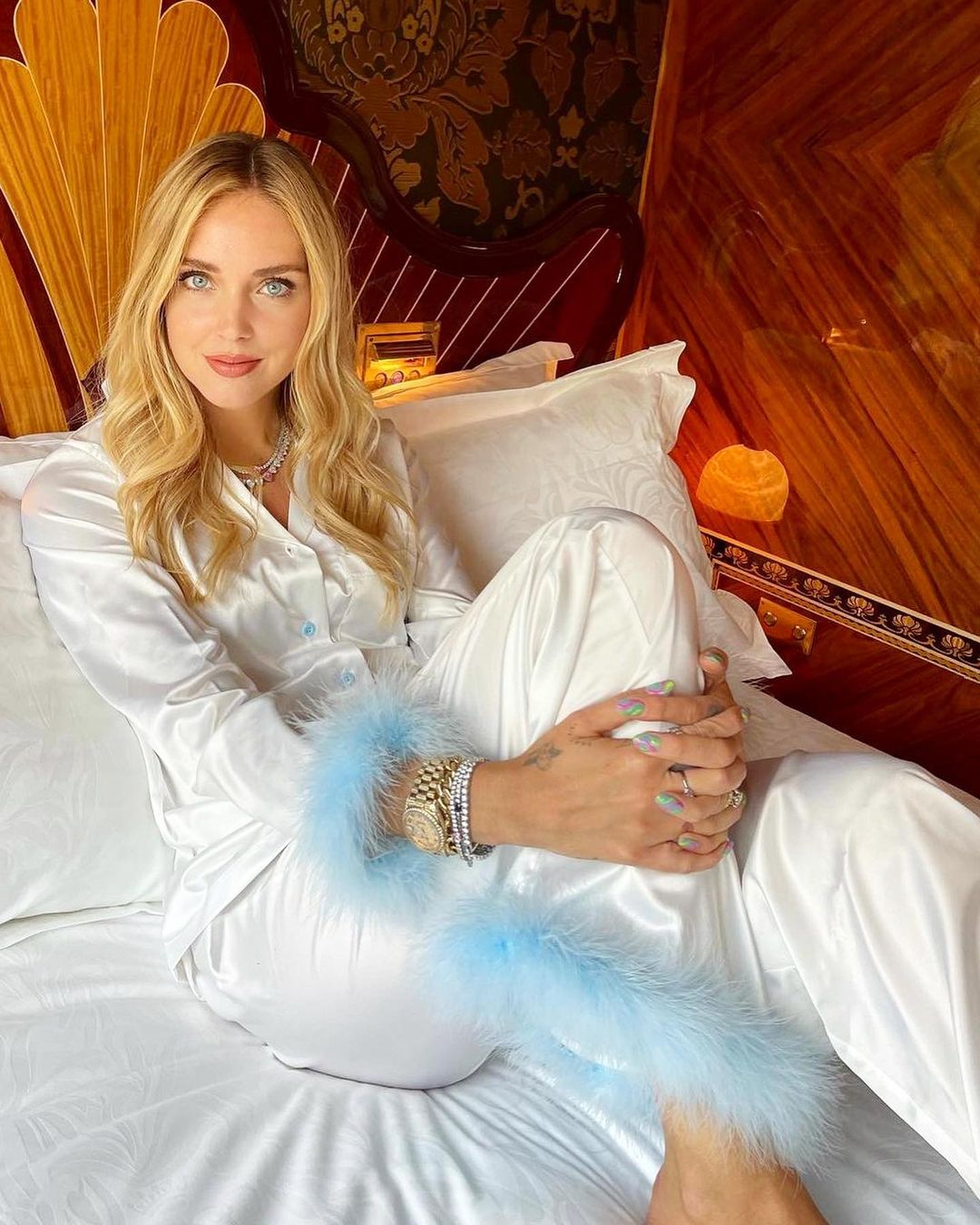 Chiara Ferragni en pijama 