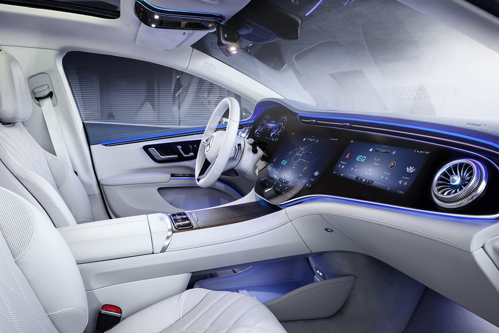Interior del Mercedes EQS/Foto: Mercedes Benz
