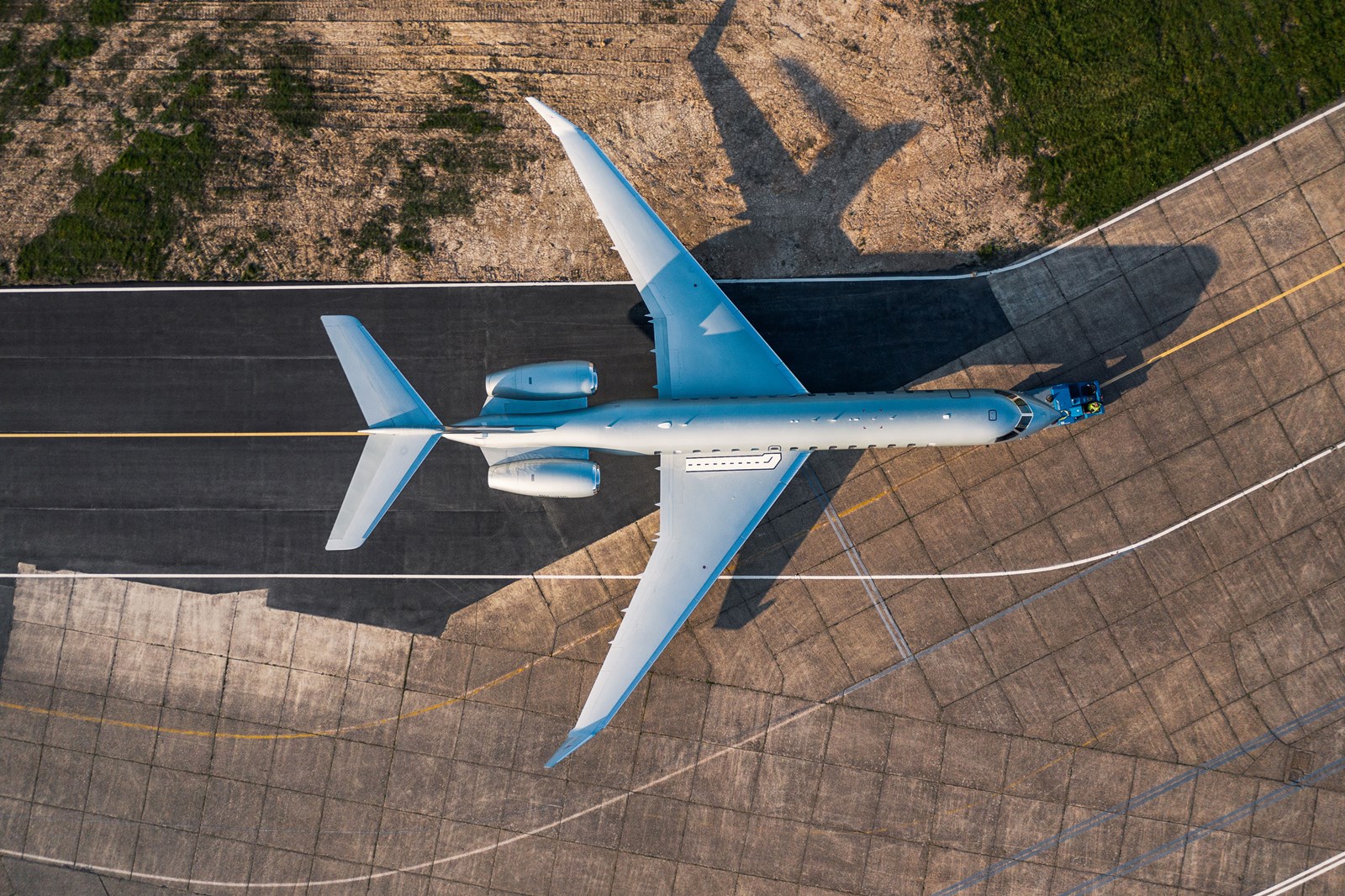Vista aérea Jet Privado