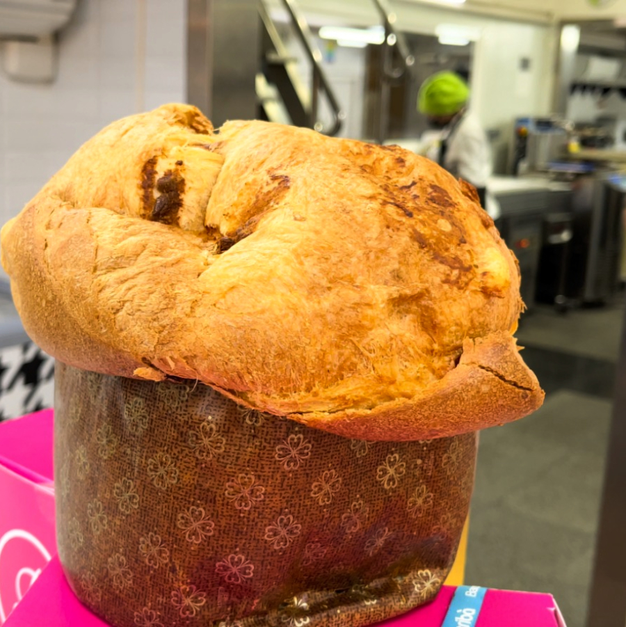 El panettone de manzana Pink Lady de Escrib&agrave;/Foto: Fina Grosso