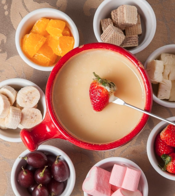 Fondue en Navidad