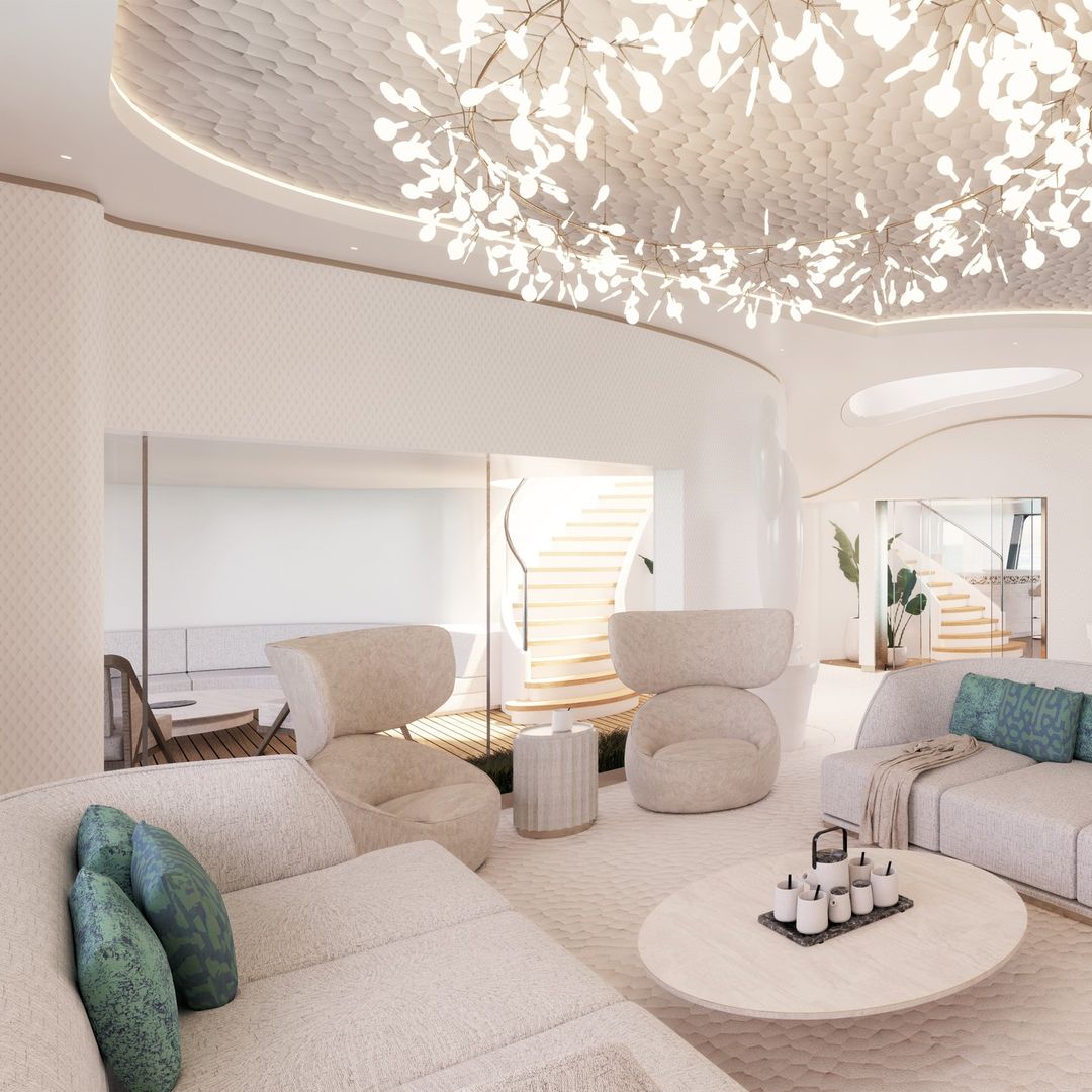 Sala de estar yate Alice