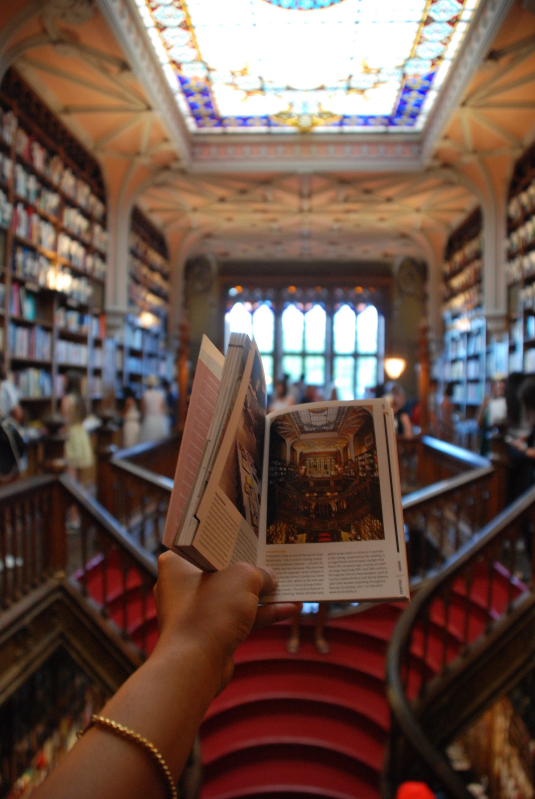 Alguien sosteniendo un libro en Lello/Foto: Unsplash